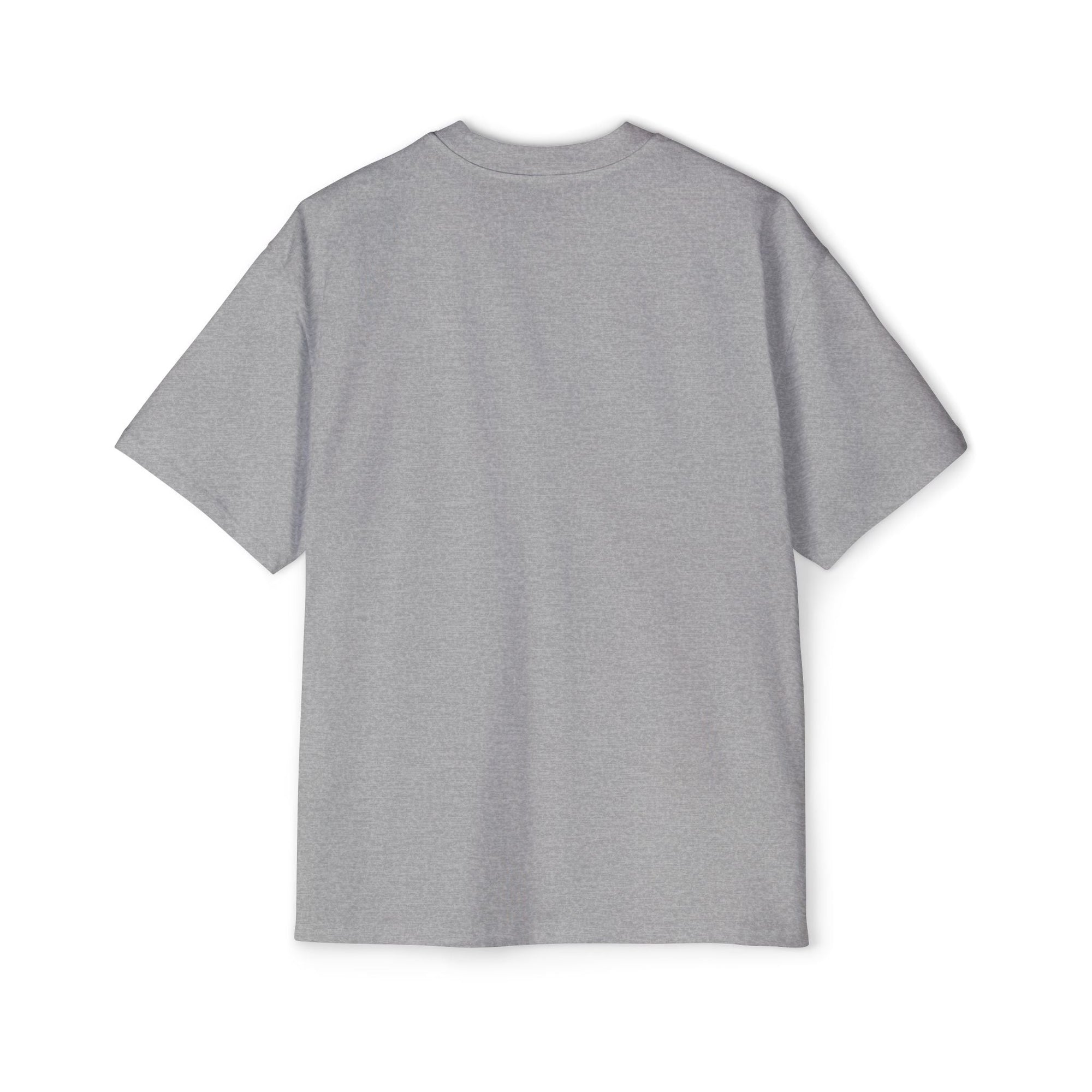 Muala® "drippy fat" heavy oversized grey men's tee with dropped shoulders and premium cotton construction