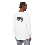muala® "drippy logo" long sleeve tee 100% ring-spun cotton