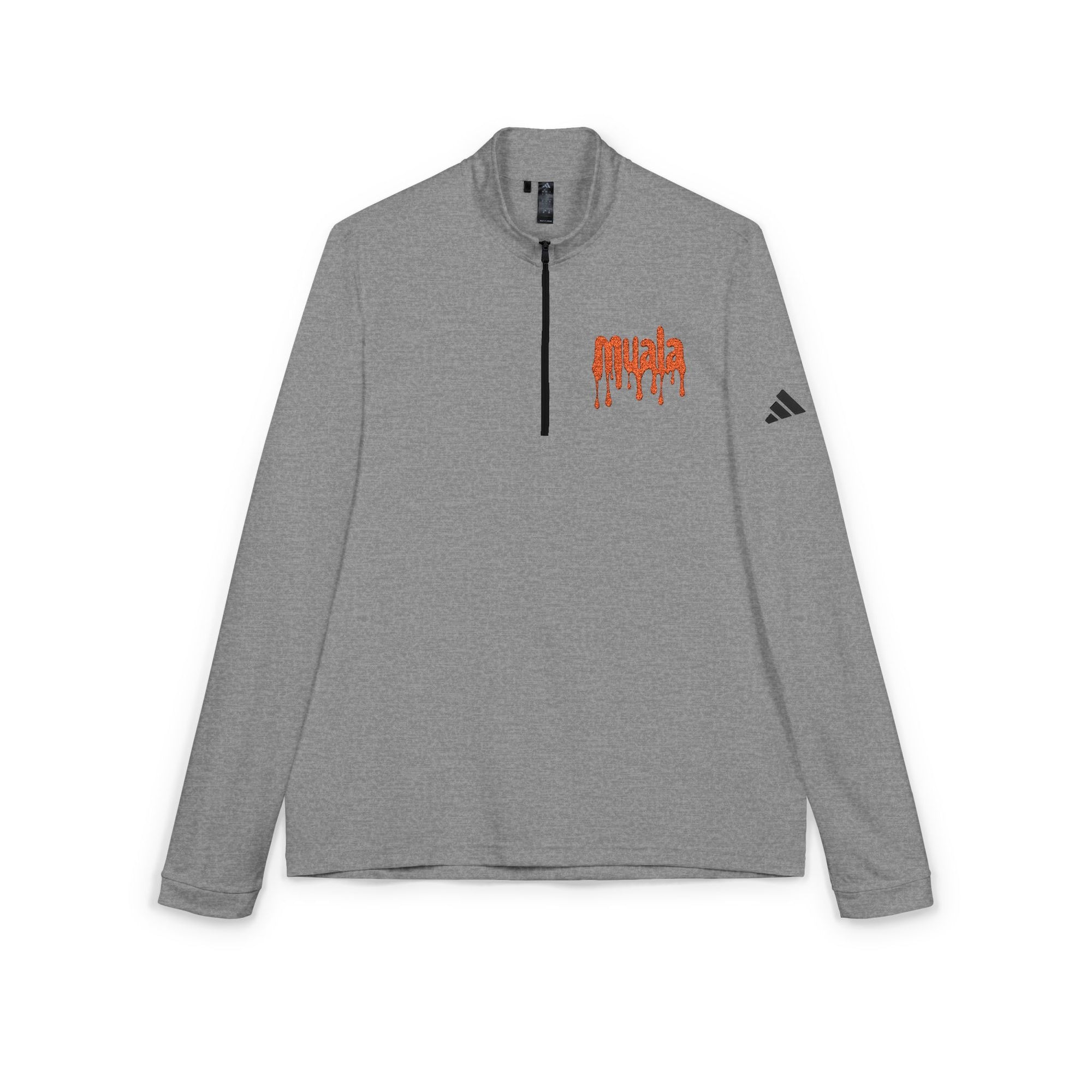 muala® x adidas® collaboration "cheese performance" quarter-zip recycled +UPF 50+ pullover
