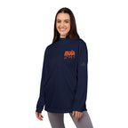 muala® x adidas® collaboration "cheese performance" quarter-zip recycled +UPF 50+ pullover