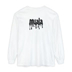 muala® "drippy logo" long sleeve tee 100% ring-spun cotton