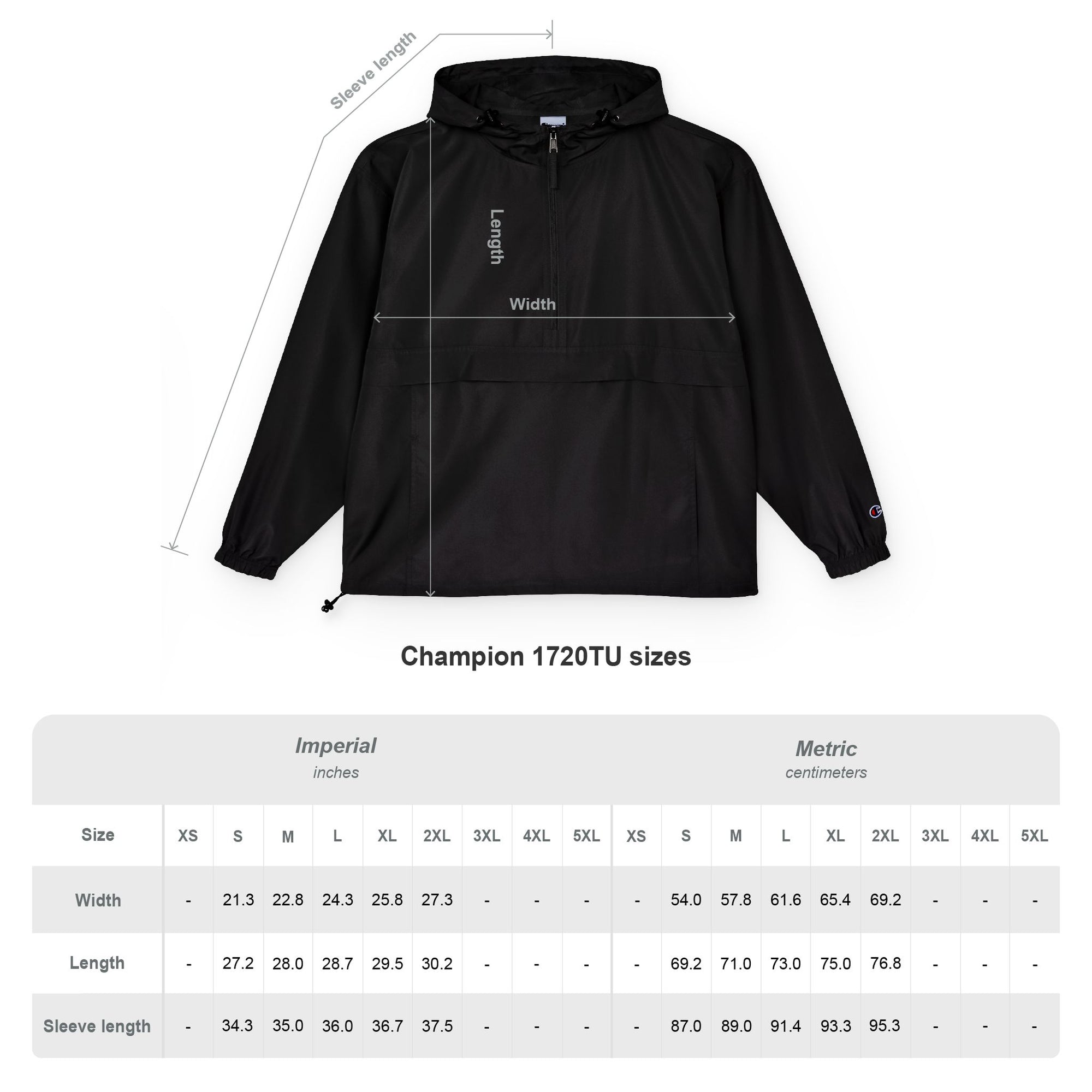 muala® x champion® collaboration "flow shield" packable anorak