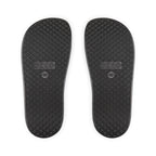 Black textured anti-slip sole pads for Muala® "flip fat flop" men's sandals size 40 with embossed DECO logo