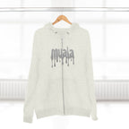 muala® "drippy grey double cheese" zip hoodie