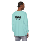 muala® "drippy logo" long sleeve tee 100% ring-spun cotton