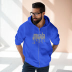 muala® "drippy grey double cheese" zip hoodie