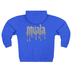 muala® "drippy grey double cheese" zip hoodie
