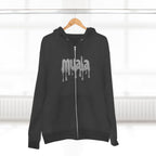 muala® "drippy grey double cheese" zip hoodie