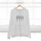 muala® "drippy grey double cheese" zip hoodie