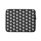 Muala® Tech Wrap neoprene laptop sleeve with black and white dripping pattern and full coverage design